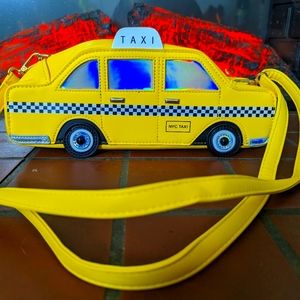 NYC Checkered Cab Crossbody Purse